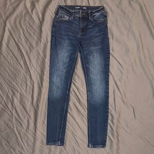 Old Navy Women's Dark Blue Skinny Jeans sz 2